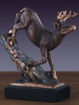 Bronze Finish 7" Elk Sculpture