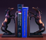 Bronze Finish Horse Sculpture Bookends