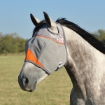 Cashel Crusader Fly Mask Standard NO Ear - Orange Animal Rescue