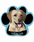Dog Paw Mousepads - Labrador Yellow