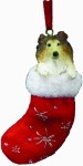 Dog Stocking Ornament - Collie