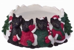 Holiday Candle Topper - Black Cat