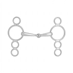 Horze 3 Ring Show Jumping Jointed Gag Bit