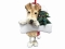 Personalized Dangling Dog Ornament - Wire Fox Terrier