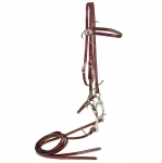Tory Leather Brow Band Headstall Complete with bits and reins