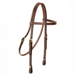 Tory Leather Brow Band Headstall with Sewn Buckles