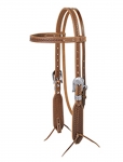 Weaver Leather Hand Tooled Native Design Browband Headstall