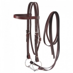 Wester Leather Browband Draft Bridle