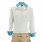 WOW Ladies Long Sleeve Show Shirt - Accents Collar & Cuffs